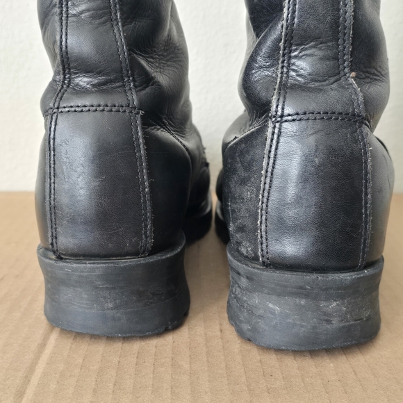 Harley Davidson Biker Boots Logger Black Leather Men\'s 10 Style 91028 main image 9